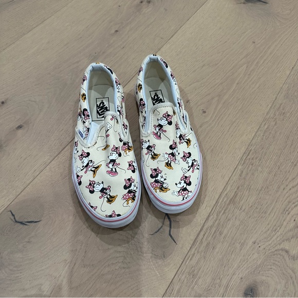 Vans Women's Sneakers - Cream with Cartoon Print - Picture 4 of 7